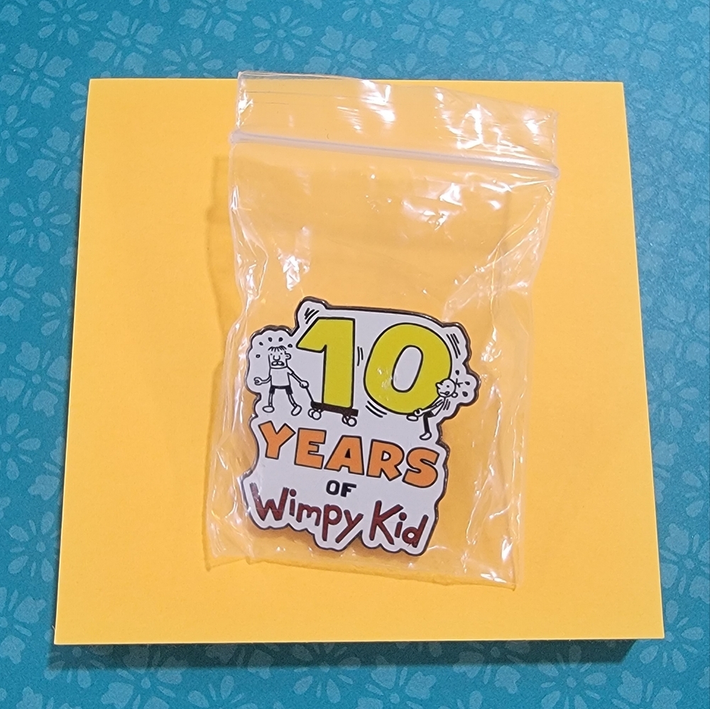 10 years of Wimpy kid pin